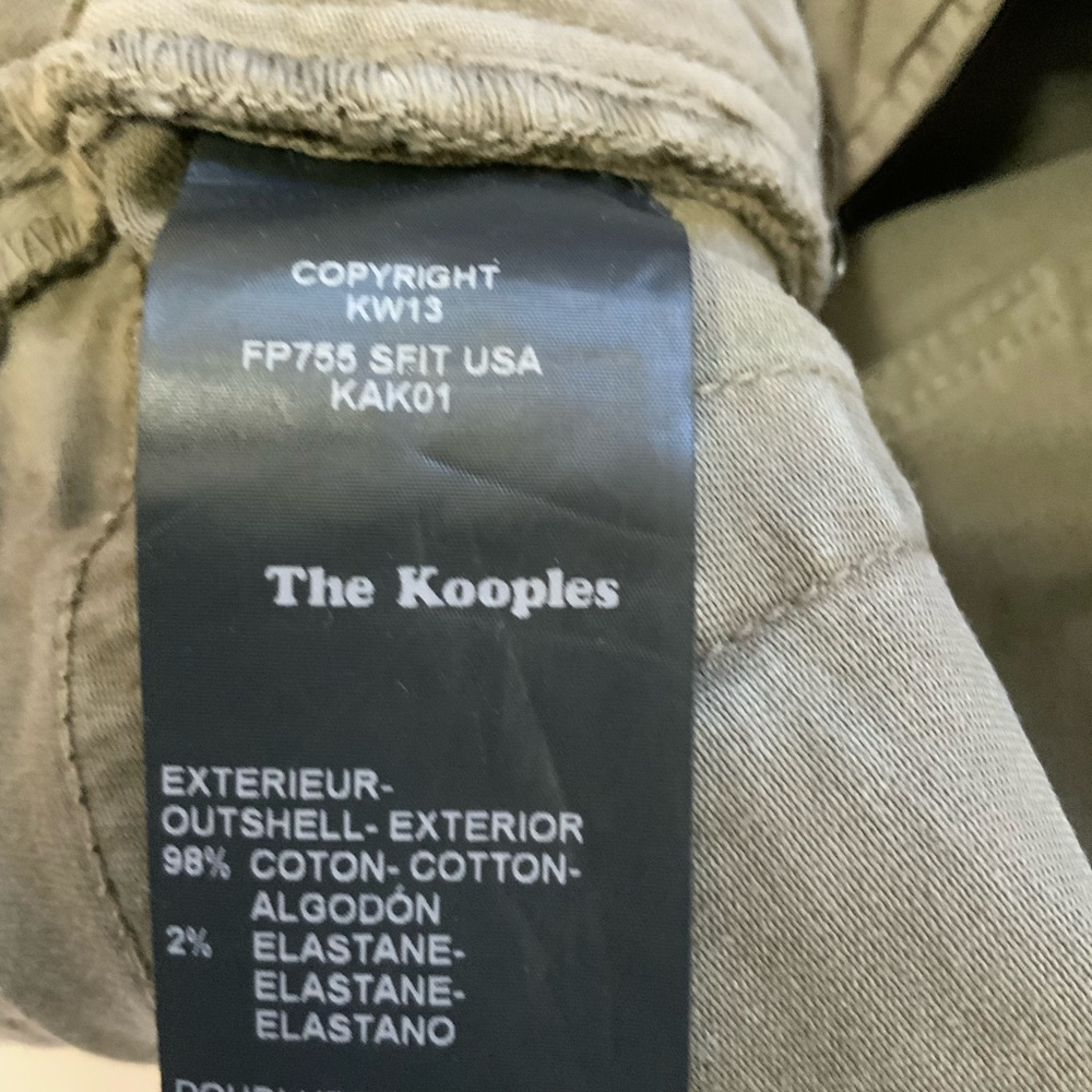 The Kooples Khaki Leather Effect Coated Jeans Ankle Length sz 28 - Picture 8 of 9